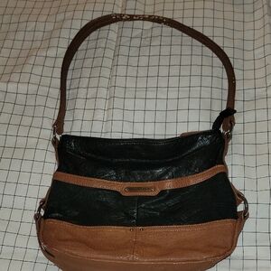 Brown and Black Shoulder Bag